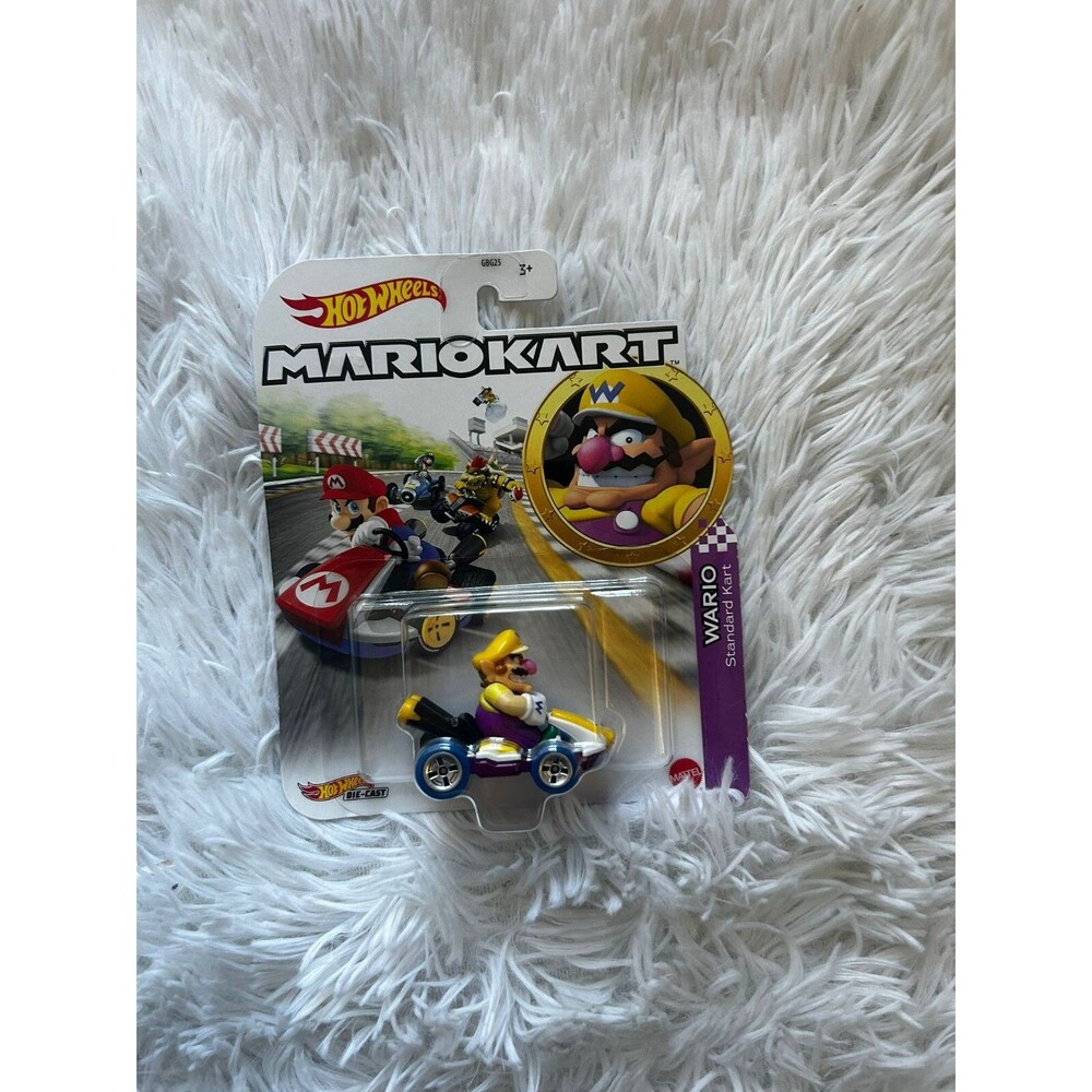 Hot Wheels Mariokart Wario Standard Kart Toy New